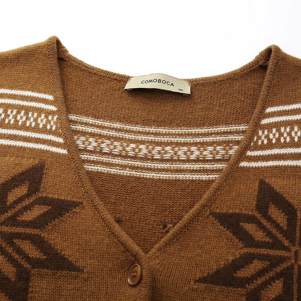 100% Wool Vintage Fair Isle Knit Vest