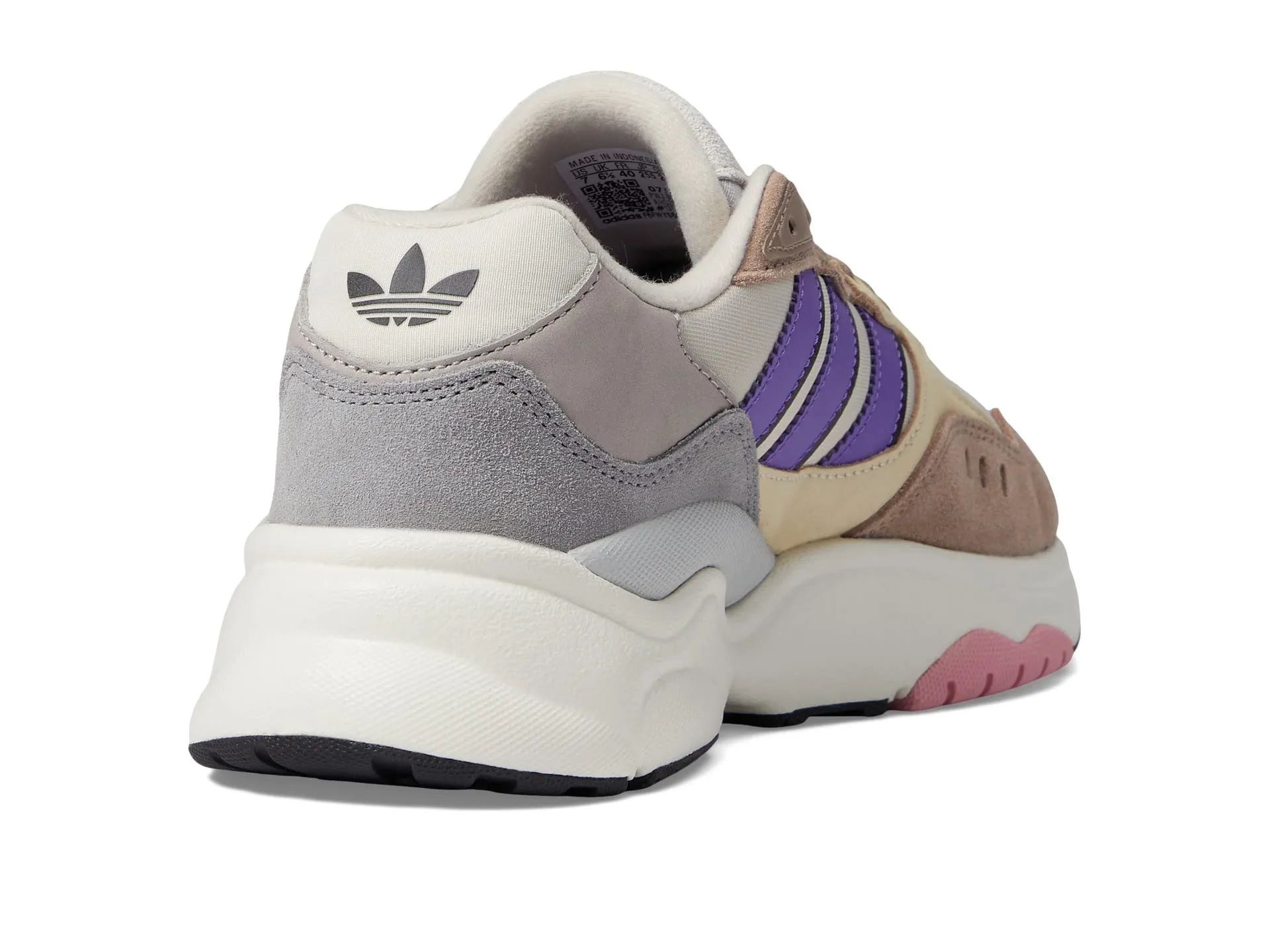 Adidas Originals Retropy Mystique Children's Sneakers, White/Beige/Purple