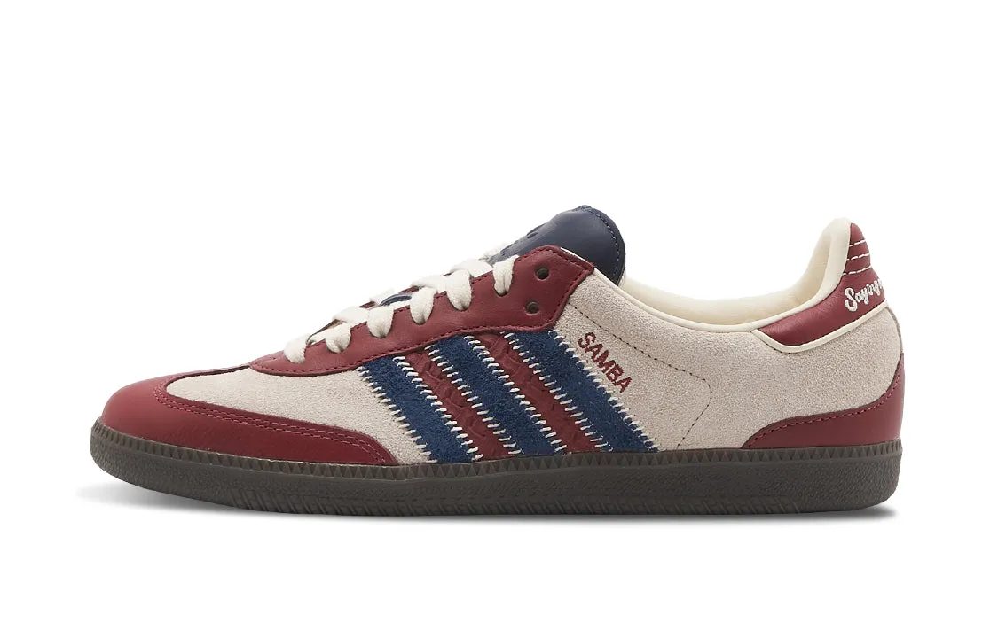 Adidas Originals Samba Unisex Skateboarding Shoe, Rice Red Blue