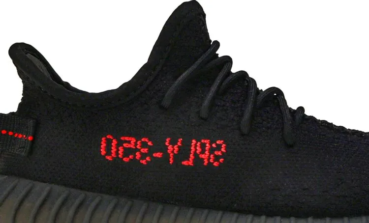 Adidas Yeezy Boost 350 V2 Kids 'Bred' Sneakers, Black