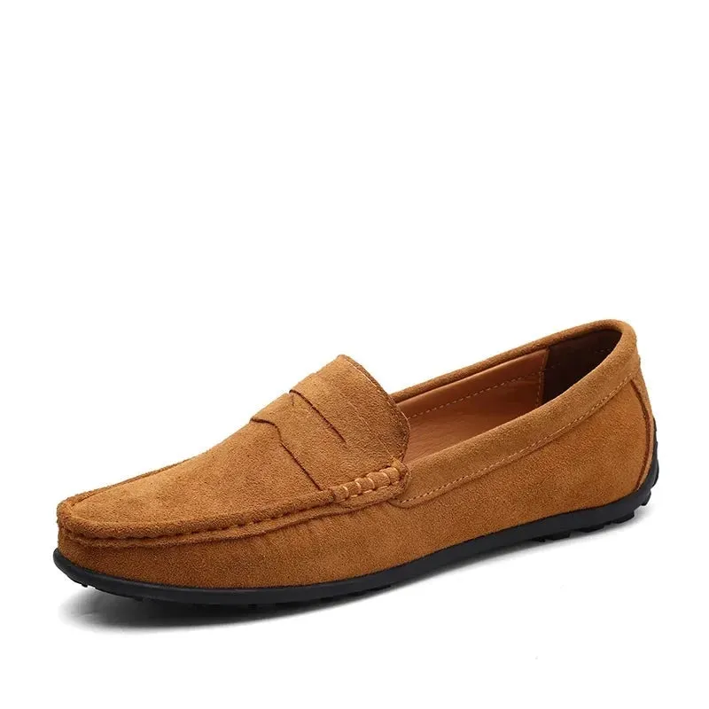 Brand Fashion Summer Style Soft Moccasins Men Loafers Genuine Leather High Quality Shoes Men Flats Gommino Driving Shoes v1