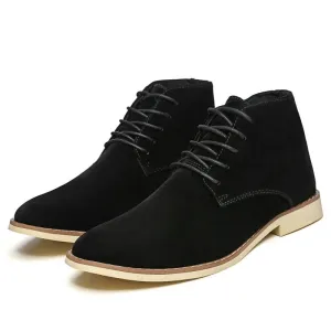 Brand Men Ankle Boots Fashion Chelsea Boots Daily Comfortable Shoes Black Classic Boots Men Work Footwear Botas Hombre