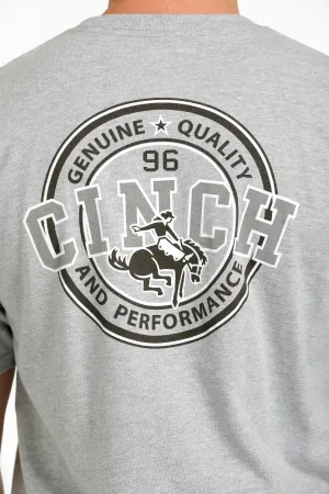 Cinch Mens Genuine Quality and Performance Tee - Heather Grey - MTT1690557