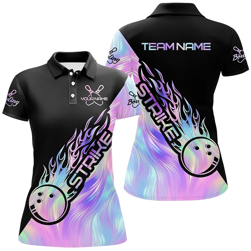 Custom Bowling Shirts For Women, Bowling Team Shirts Bowling Strike Multicolor, Gift for Bowling Lovers