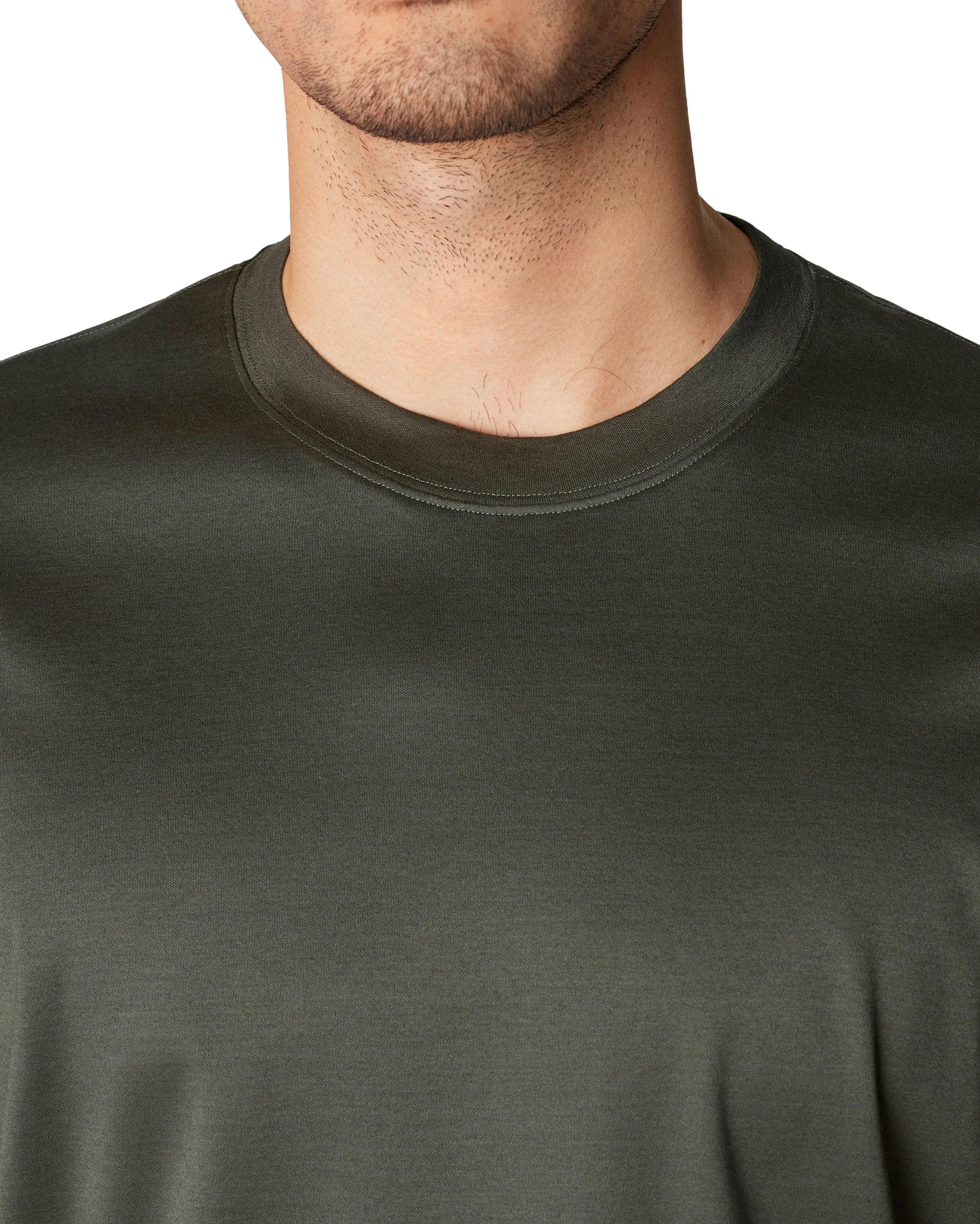 DARK GREEN FILO DI SCOZIA T-SHIRT