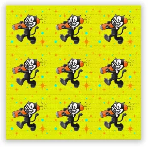 Dynamite Felix Blotter Paper Archival Print by Ziero Muko