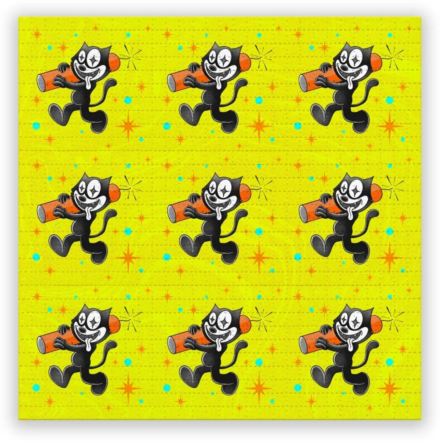 Dynamite Felix Blotter Paper Archival Print by Ziero Muko