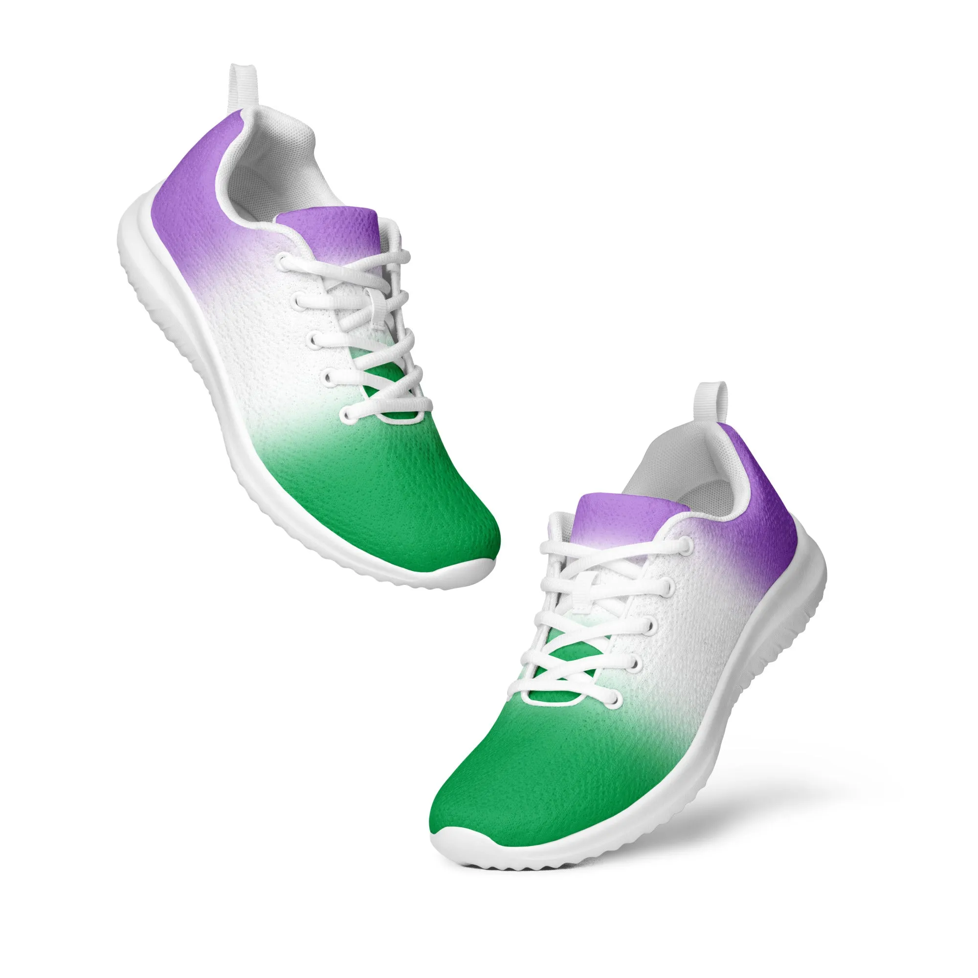 Genderqueer Pride Women’s Athletic Shoes - Ombre