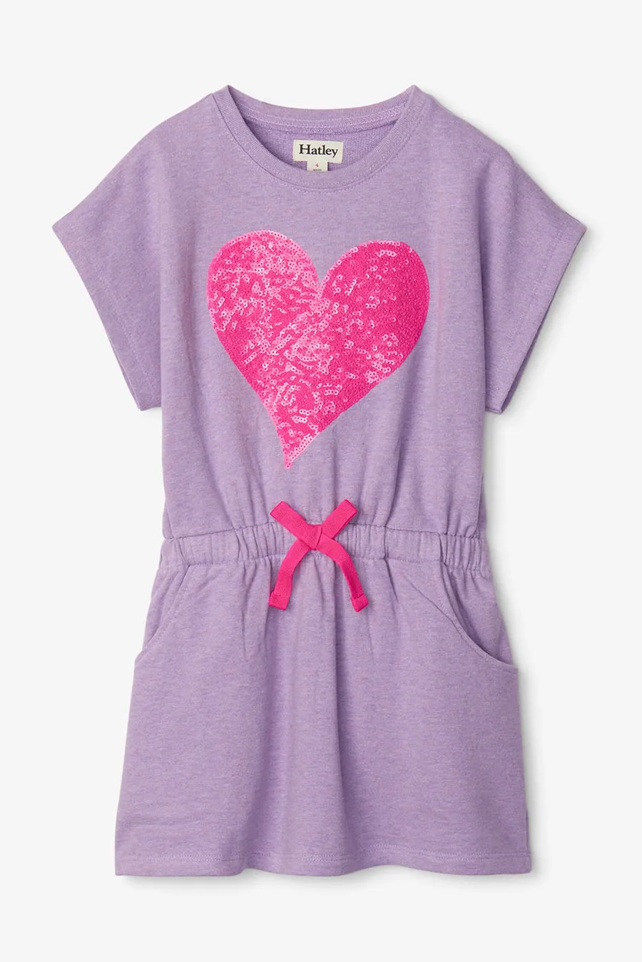 Girls Dress Hatley Amethyst Heart