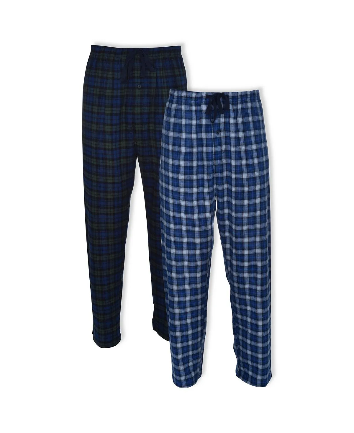 Hanes Men's Flannel Night Pants, Large & Tall, 2 Pieces. Hanes Platinum