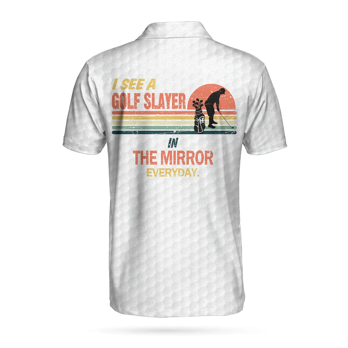 I See A Golf Slayer In The Mirror Everyday Polo Shirt, Vintage Palette Golf Polo Shirt, Best Golf Shirt For Men Coolspod