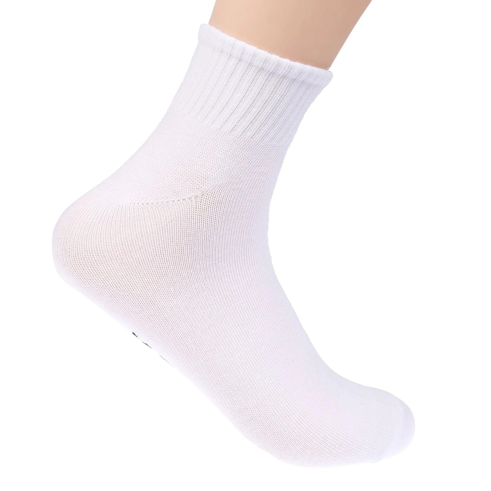 K-Swiss - Quarter Length Flat Knit Athletic Socks for Men, 10-Pack