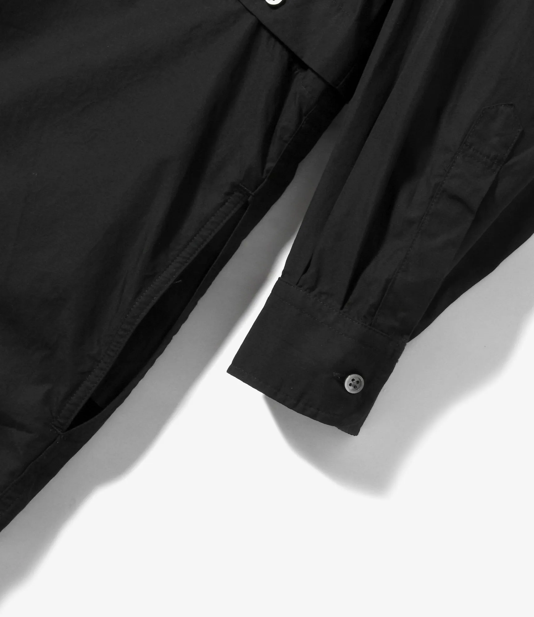 LB Shirt – Black 100's 2-Ply Broadcloth