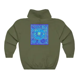 Limited Edition Cosmic Over Cosmetic Hooded Sweatshirt - Blue Bliss