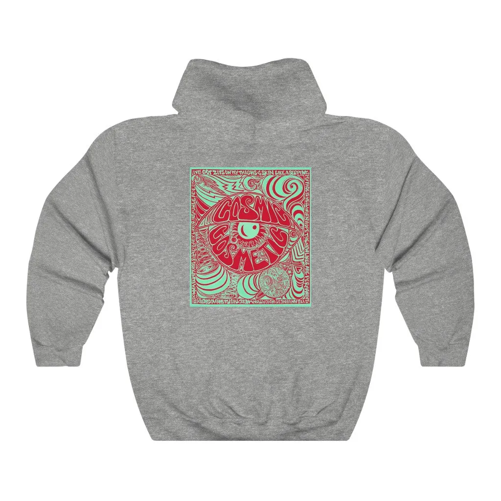 Limited Edition Cosmic Over Cosmetic Hooded Sweatshirt - Red Mint