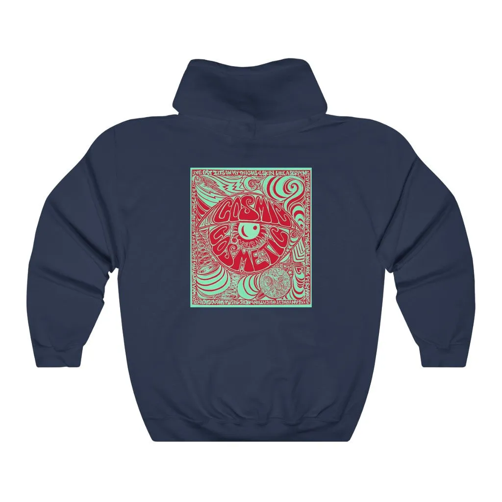 Limited Edition Cosmic Over Cosmetic Hooded Sweatshirt - Red Mint