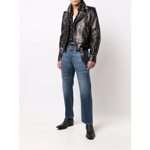 Men Biker Leather Jackets: Amiri