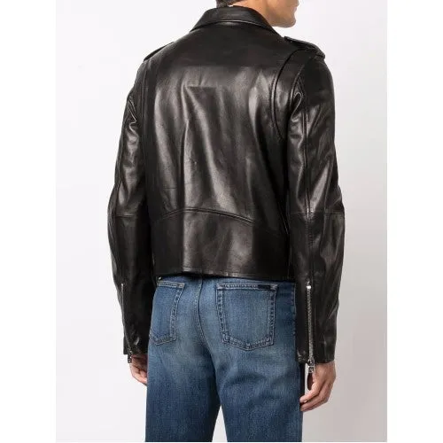 Men Biker Leather Jackets: Amiri