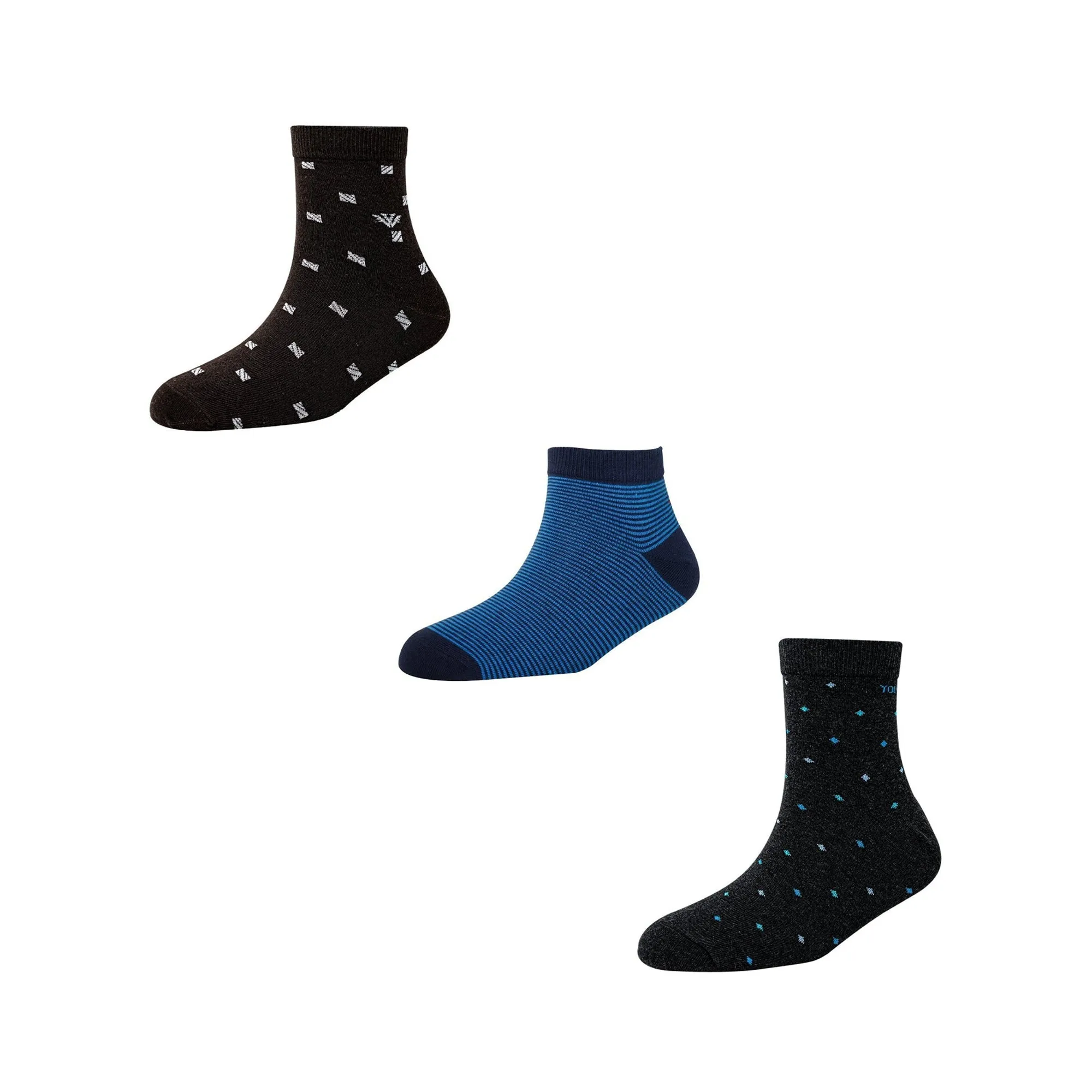 Men's AL028 Pack of 3 Ankle Socks