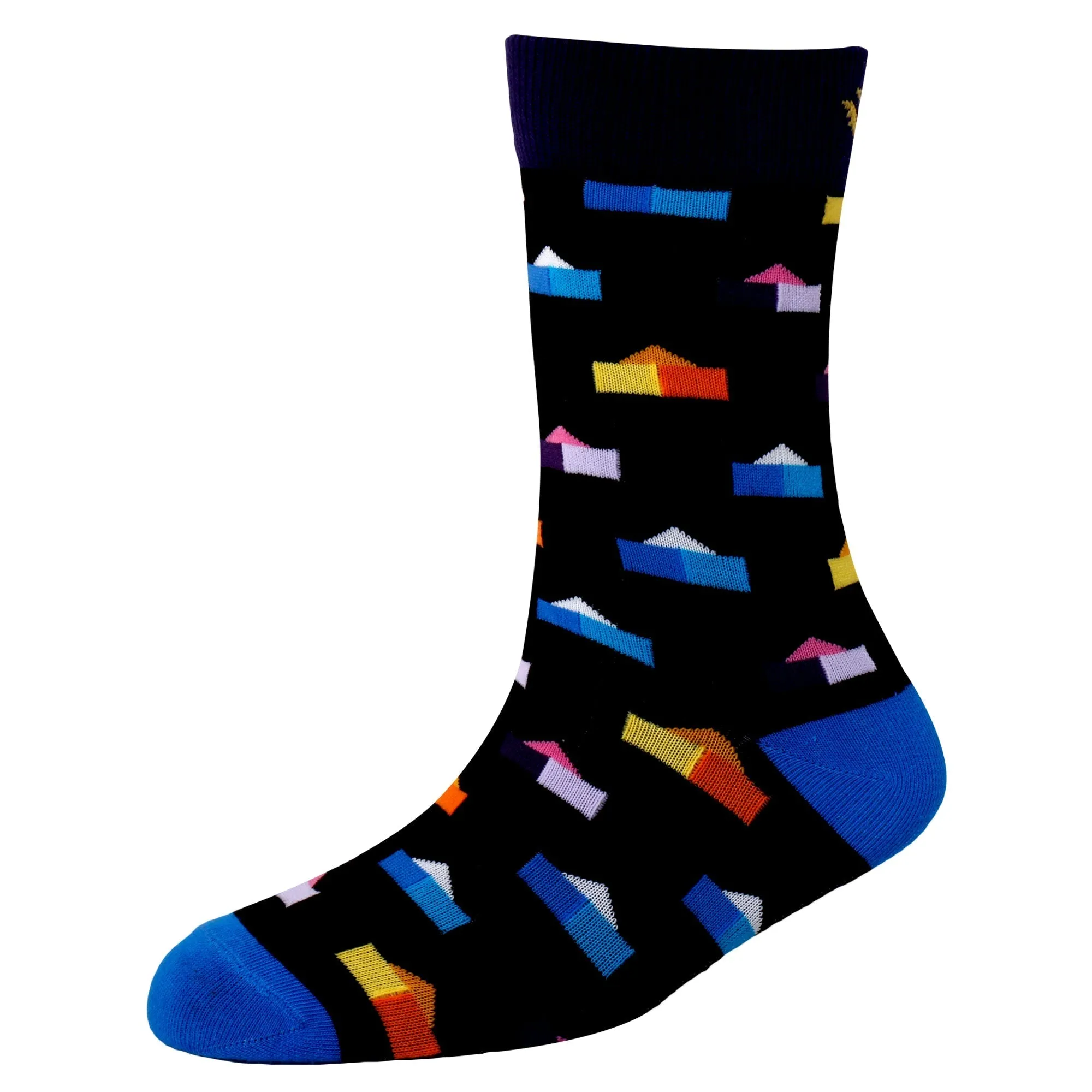 Men's FL014 Pack of 3 Cotton Fashion Crew Socks