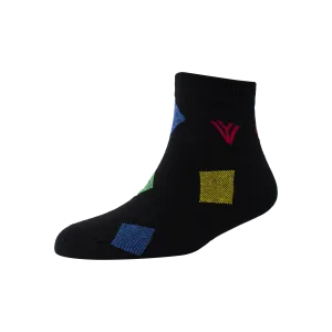 Men's YW-M1-240 Fashion Stripe Multi Blocks Ankle Socks