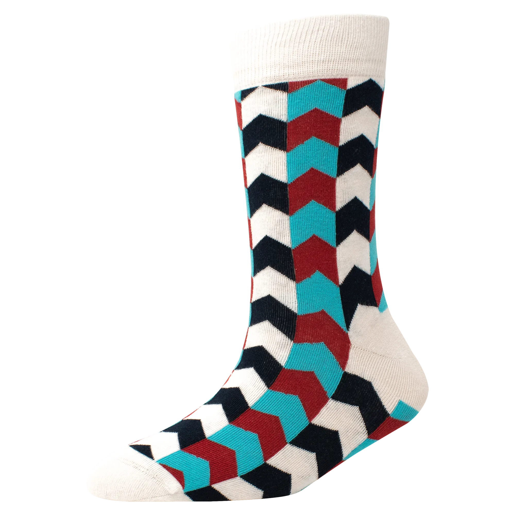 Men's YW-M1-312 Fashion Arrow Crew Socks