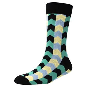 Men's YW-M1-312 Fashion Arrow Crew Socks