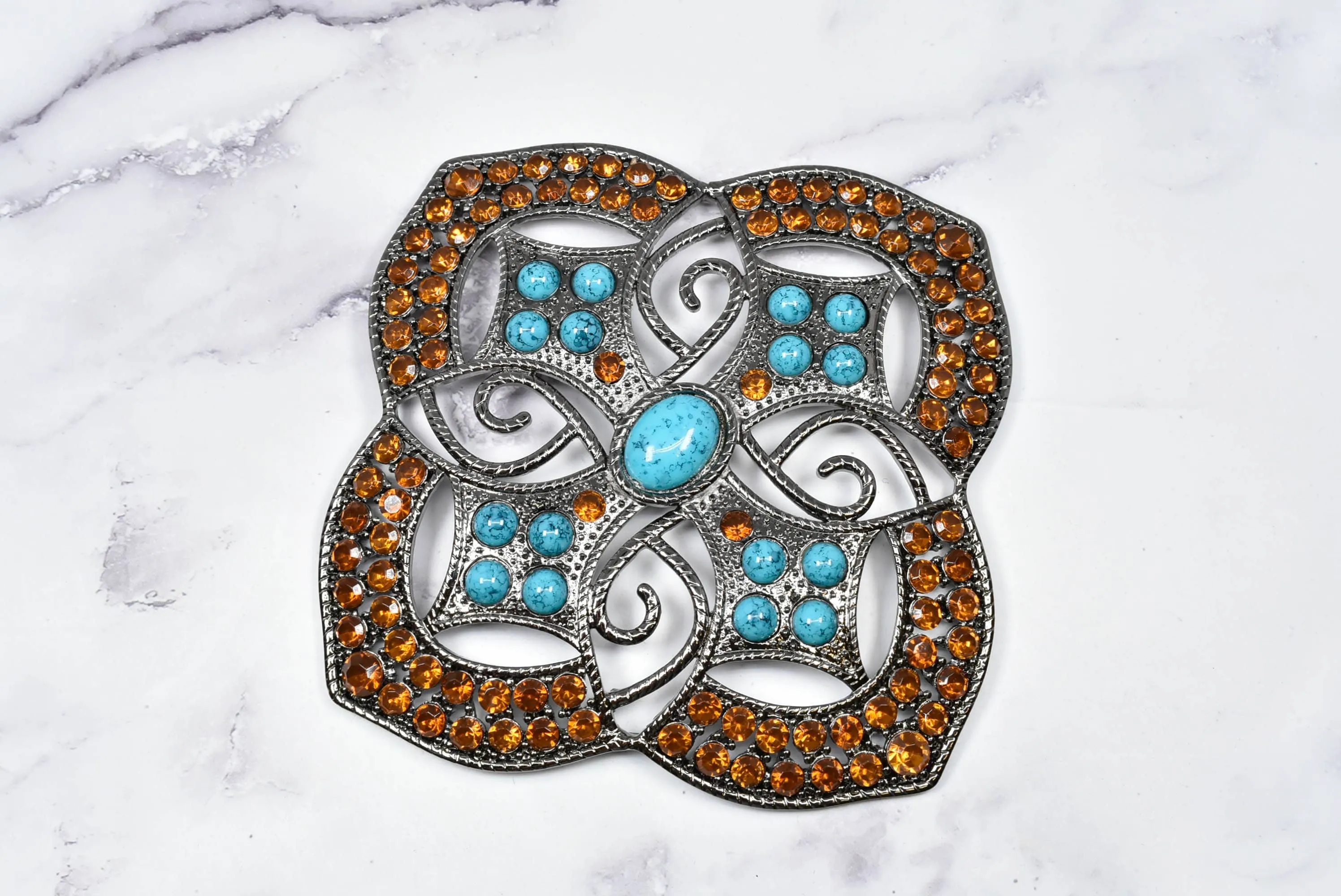 Metal Turquoise Stone Buckles