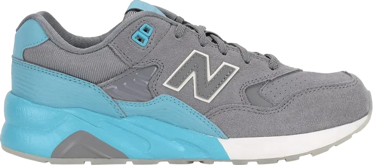 New Balance 580 Solarized Kids 'Grey Baby Blue' Sneakers, Gray