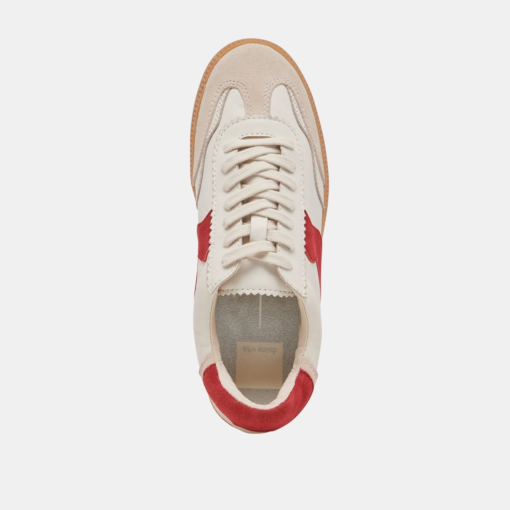 NOTICE SNEAKERS WHITE RED LEATHER