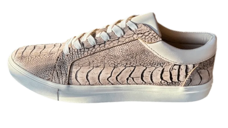 Ostrich Leg Nubuck Sneakers - The matchmaker