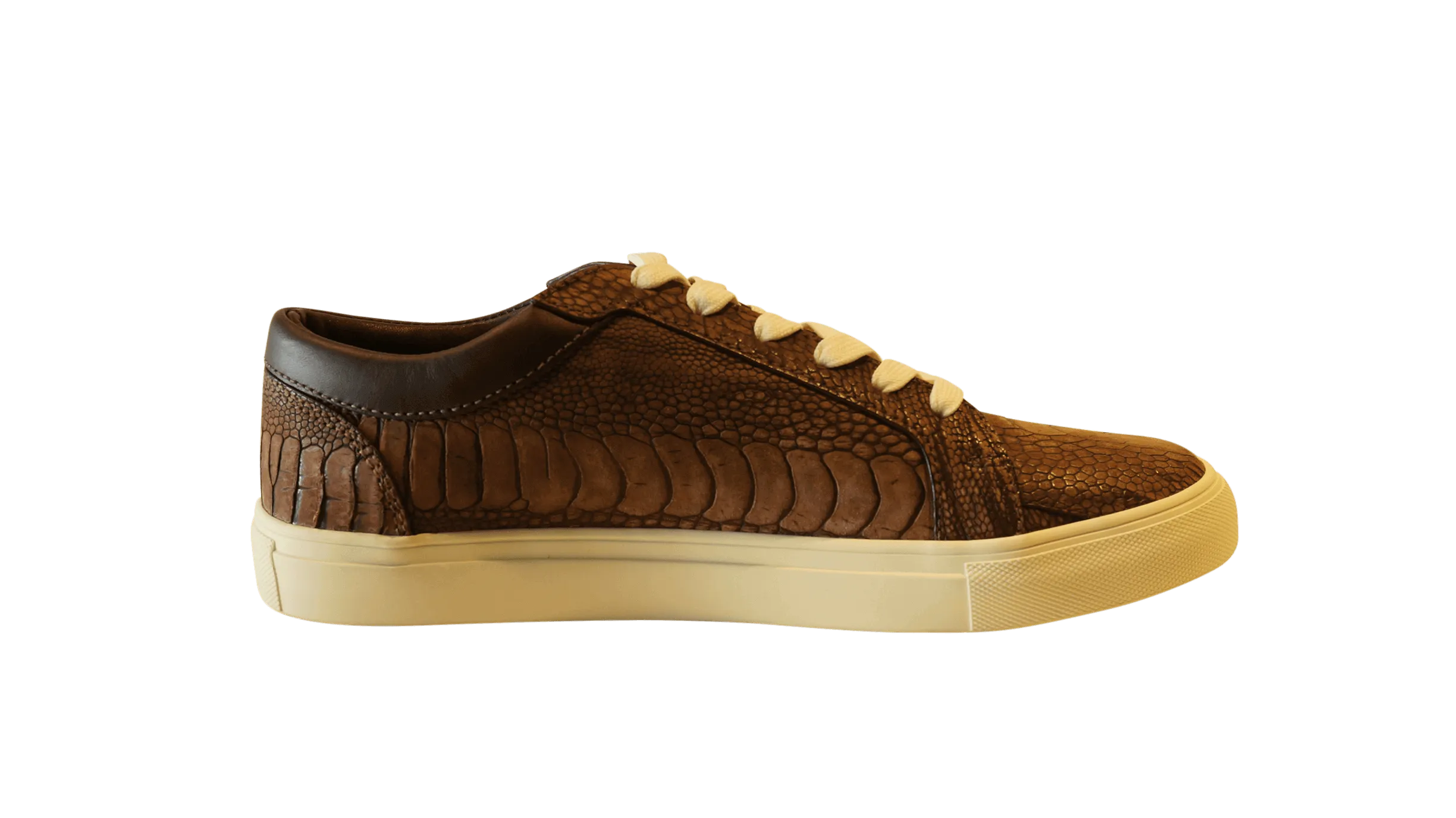 Ostrich Leg Nubuck Sneakers - The matchmaker