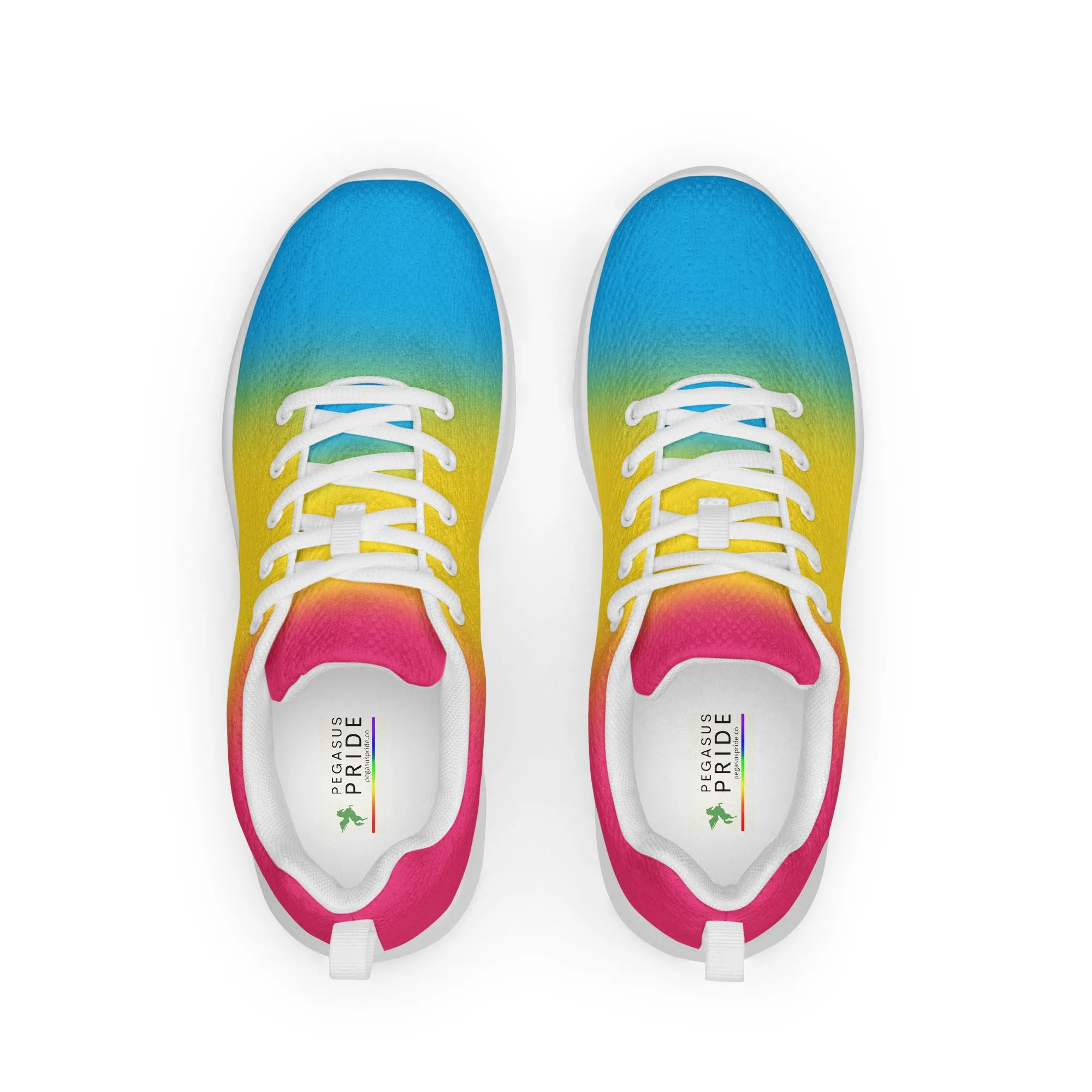 Pansexual Pan Pride Women’s Athletic Shoes - Ombre