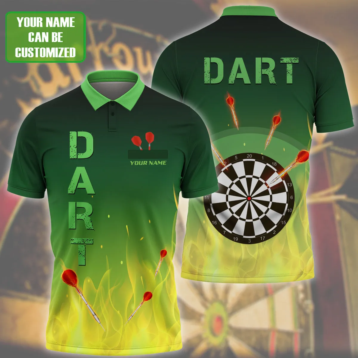 Personalized Dart Game Shirt Dart Fire Multi Color Player Darts Player Gift 3D Printed High Quality