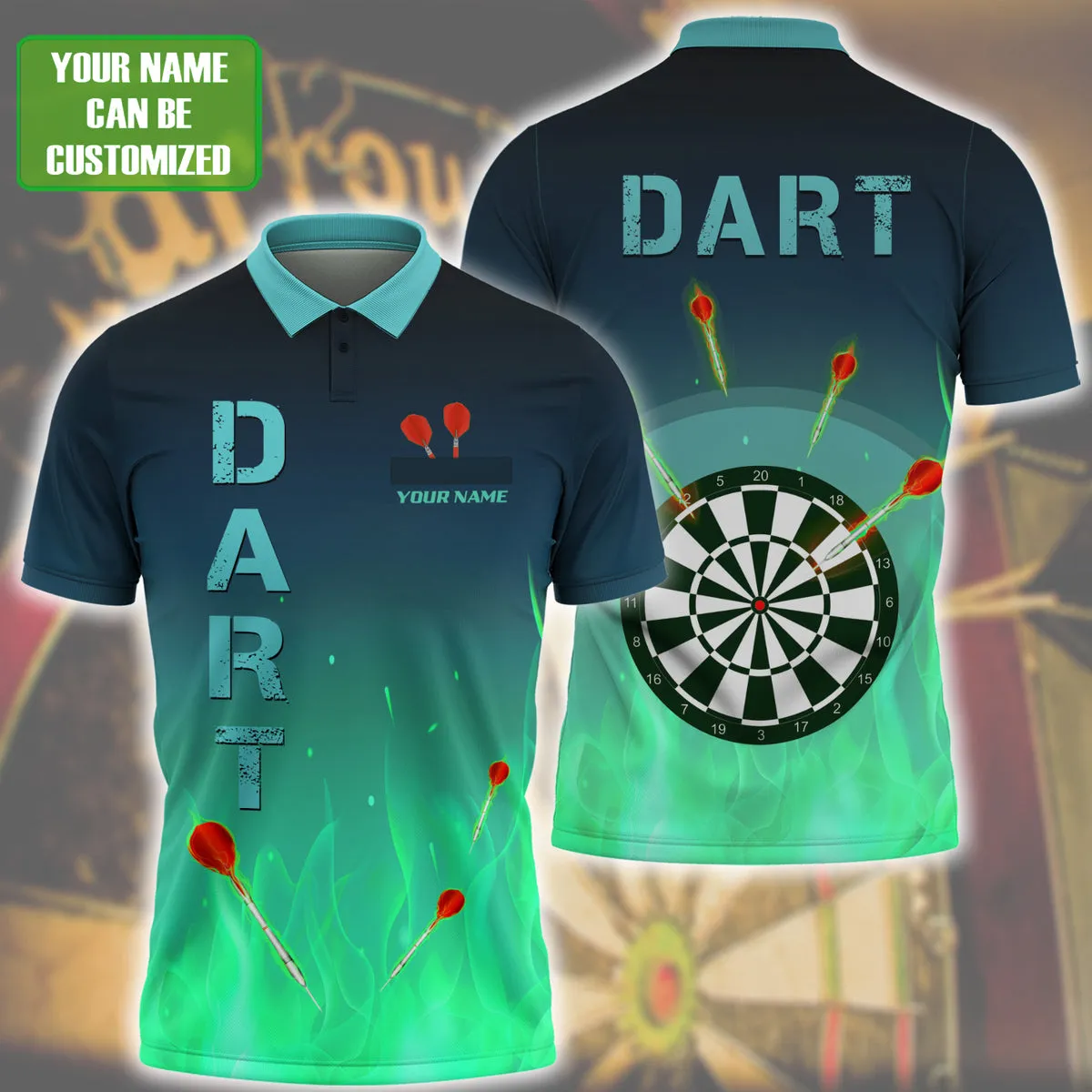 Personalized Dart Game Shirt Dart Fire Multi Color Player Darts Player Gift 3D Printed High Quality