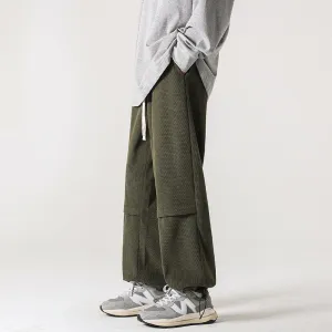 Retro Corduroy Loose Fit Pants