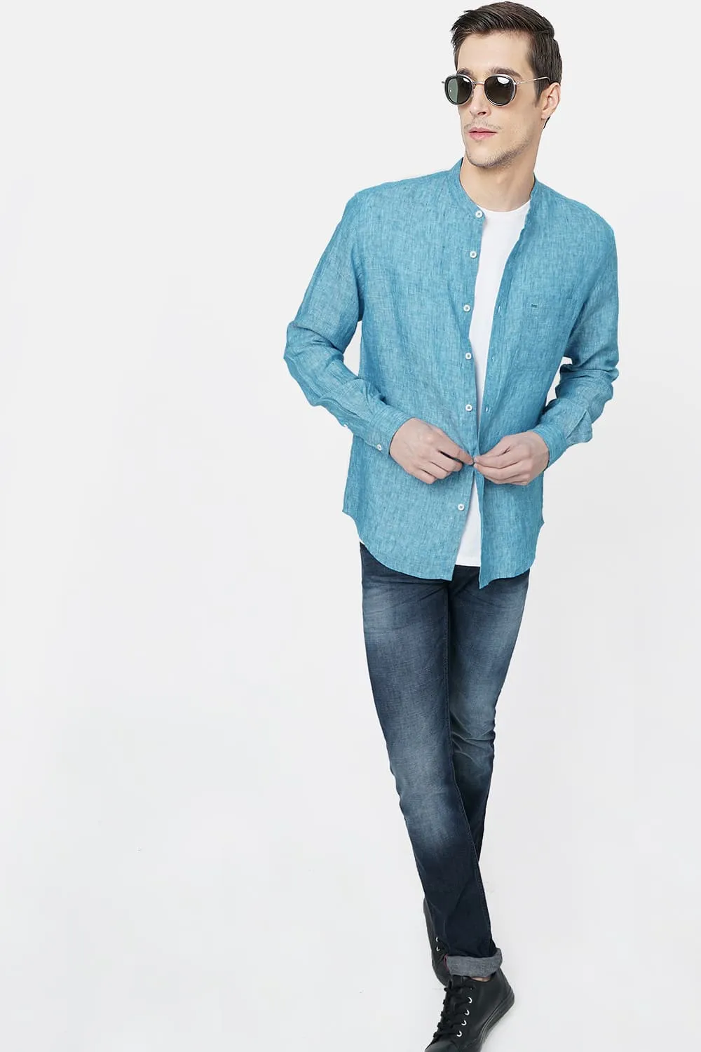 Slim Fit Linen Shirt