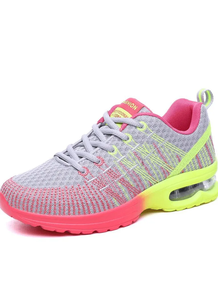 Stylish Bright Mesh Women's Sneakers / Breathable Sports Shoes - SF0876