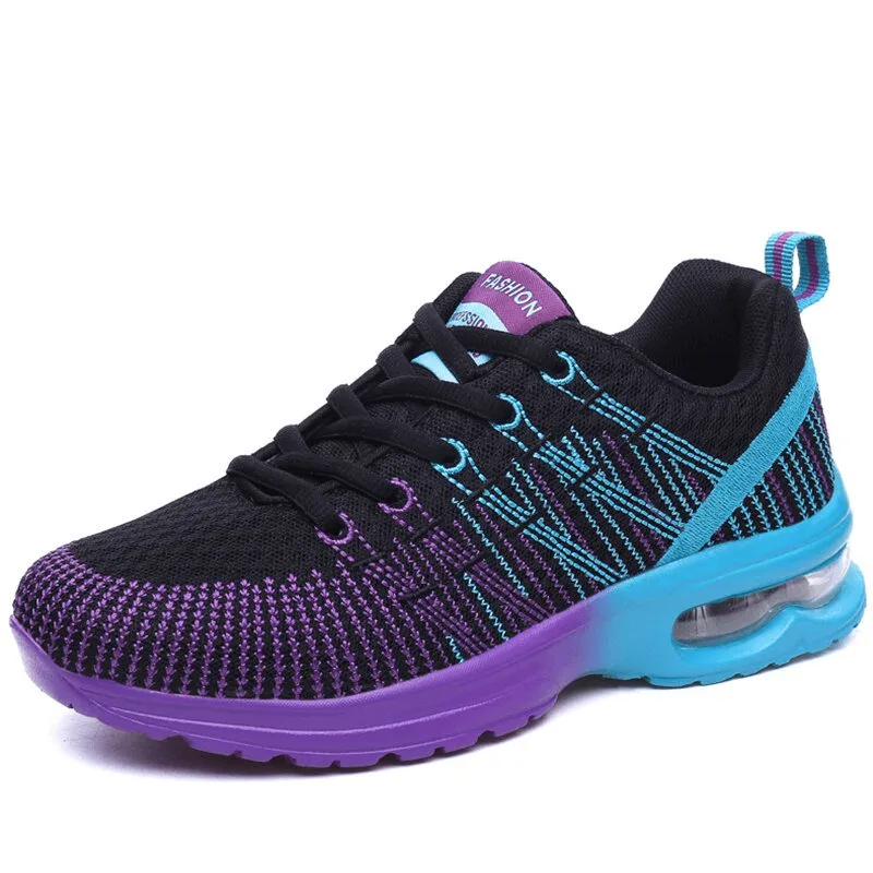 Stylish Bright Mesh Women's Sneakers / Breathable Sports Shoes - SF0876