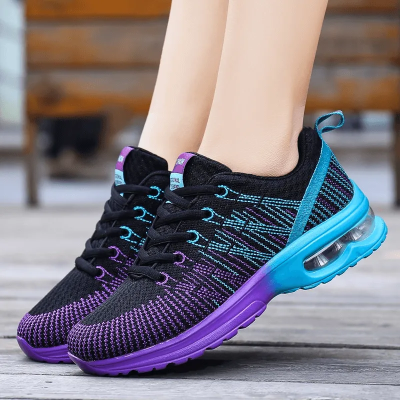 Stylish Bright Mesh Women's Sneakers / Breathable Sports Shoes - SF0876