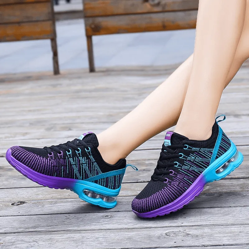 Stylish Bright Mesh Women's Sneakers / Breathable Sports Shoes - SF0876