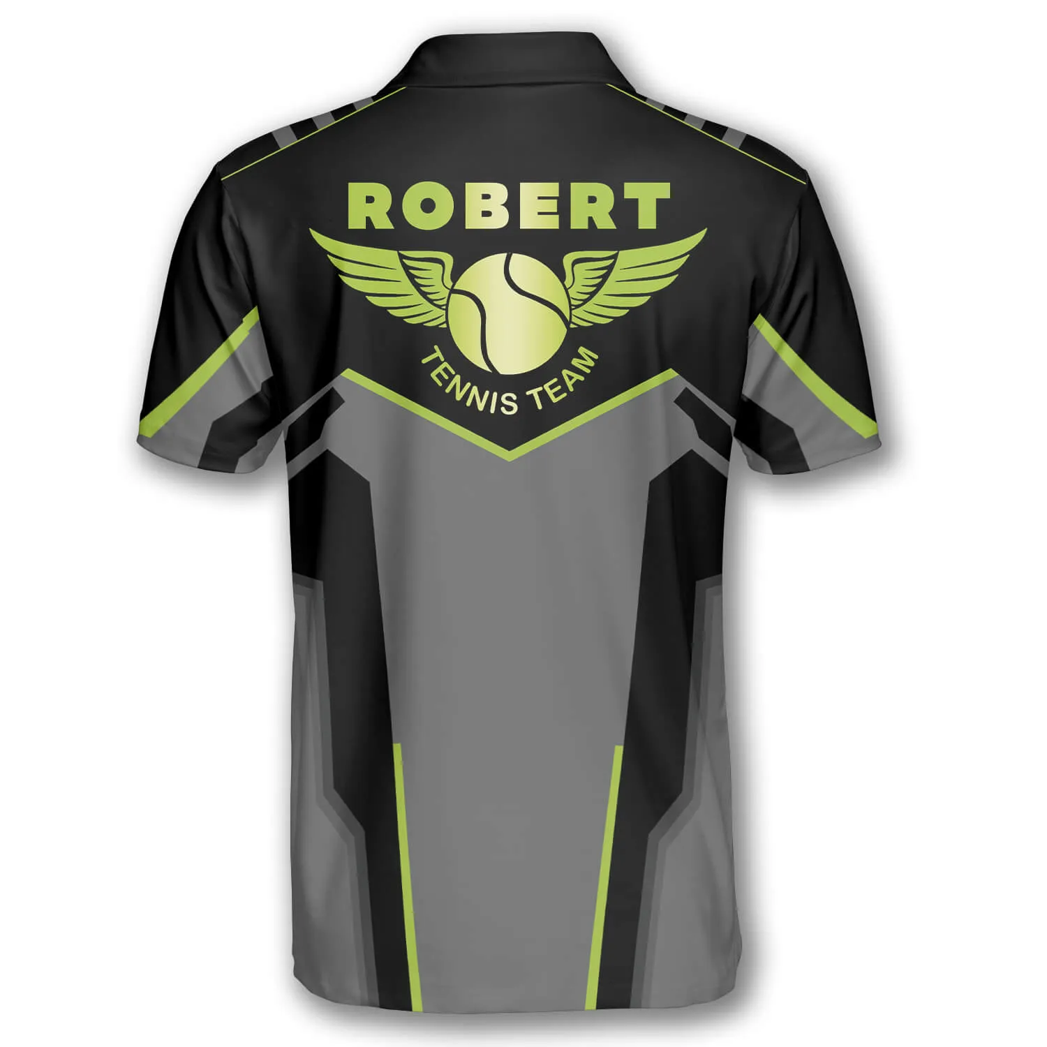 Tennis Heartbeat Pulse Line Custom Polo Tennis Shirts for Men