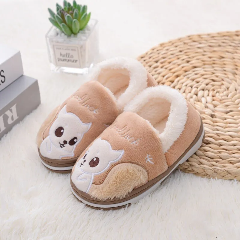 Unisex Toddler Unicorn Cartoon Design Warm Comfortable Kids Slippers