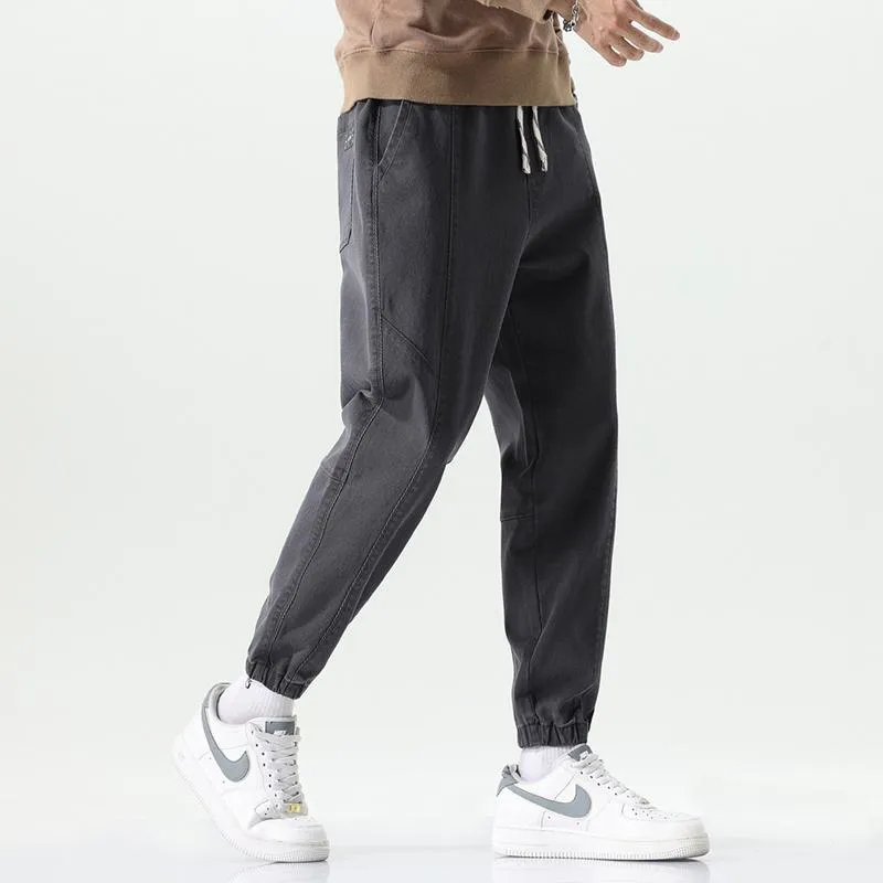 Versatile Tapered Elastic Waist Sports Pants