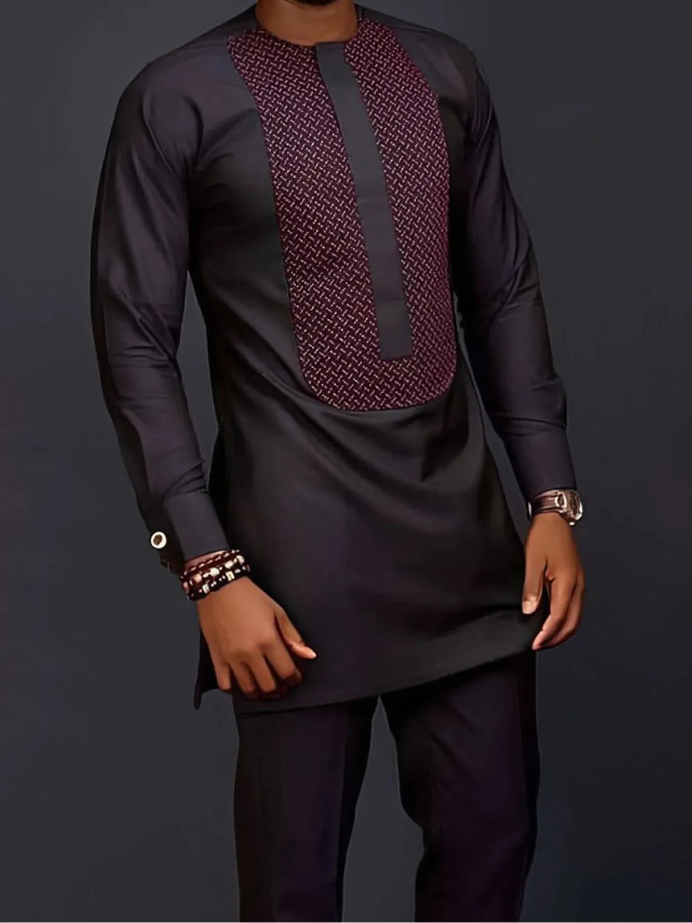 Wiaofellas  -  New in Stylish African Wear for Men - Fashionable Dashiki Outfits and Pants with Intricate Designs