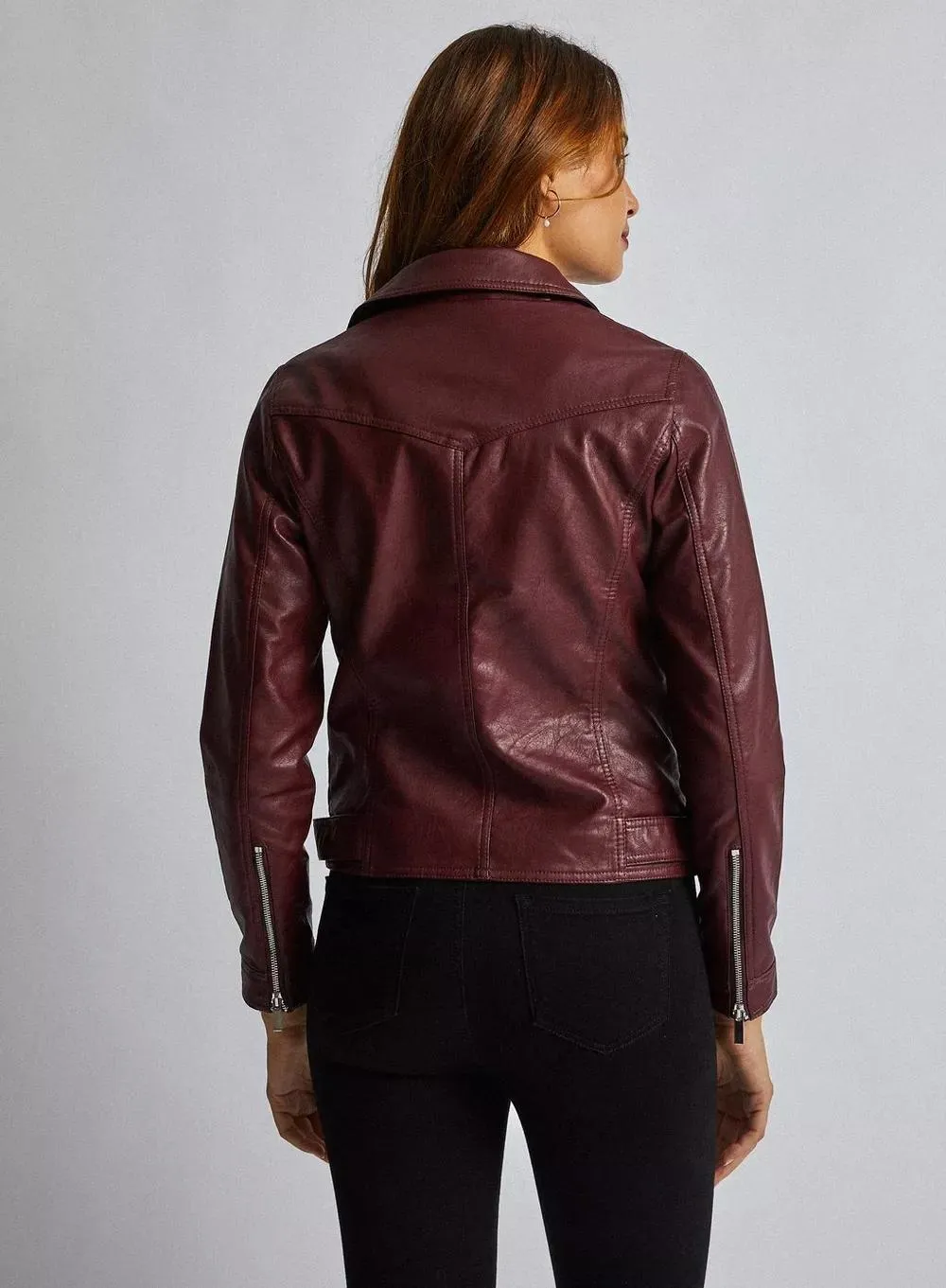 Women Biker Short WIOFY F-L 47 Leather Jacket