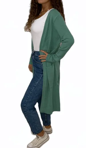 Women Long Jacket - Green