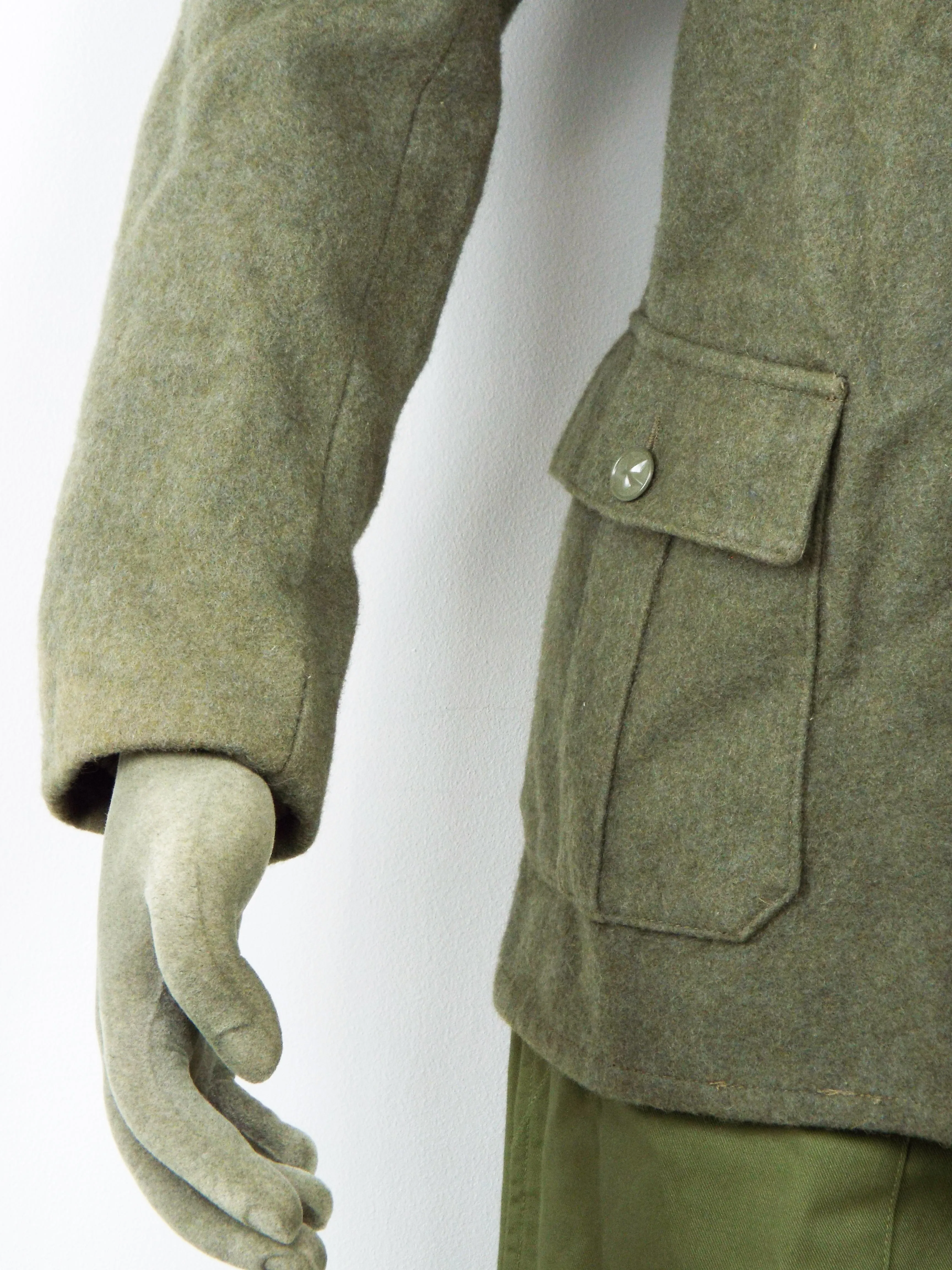 Yugoslavian Military Grey Wool Short Jacket