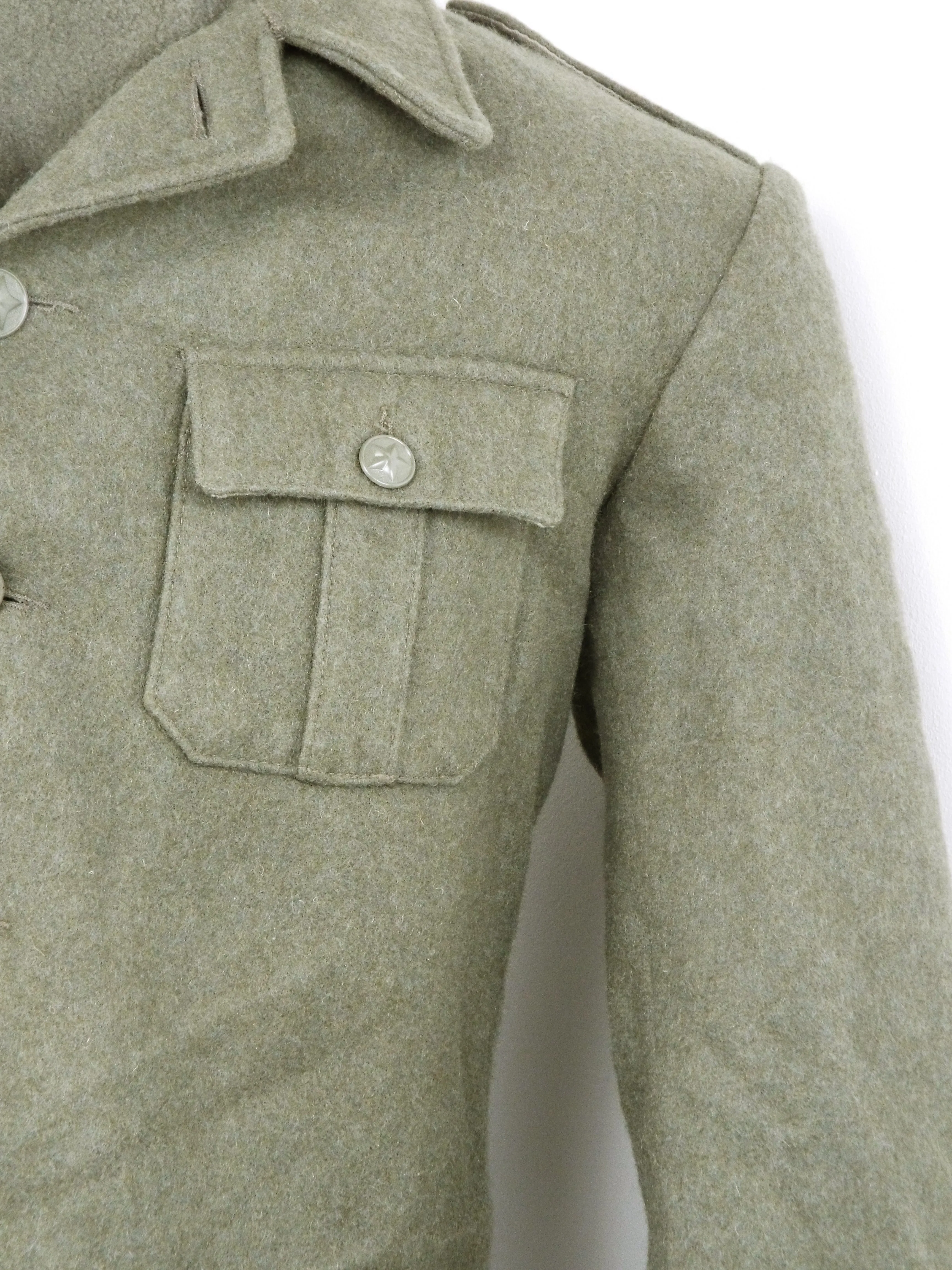 Yugoslavian Military Grey Wool Short Jacket