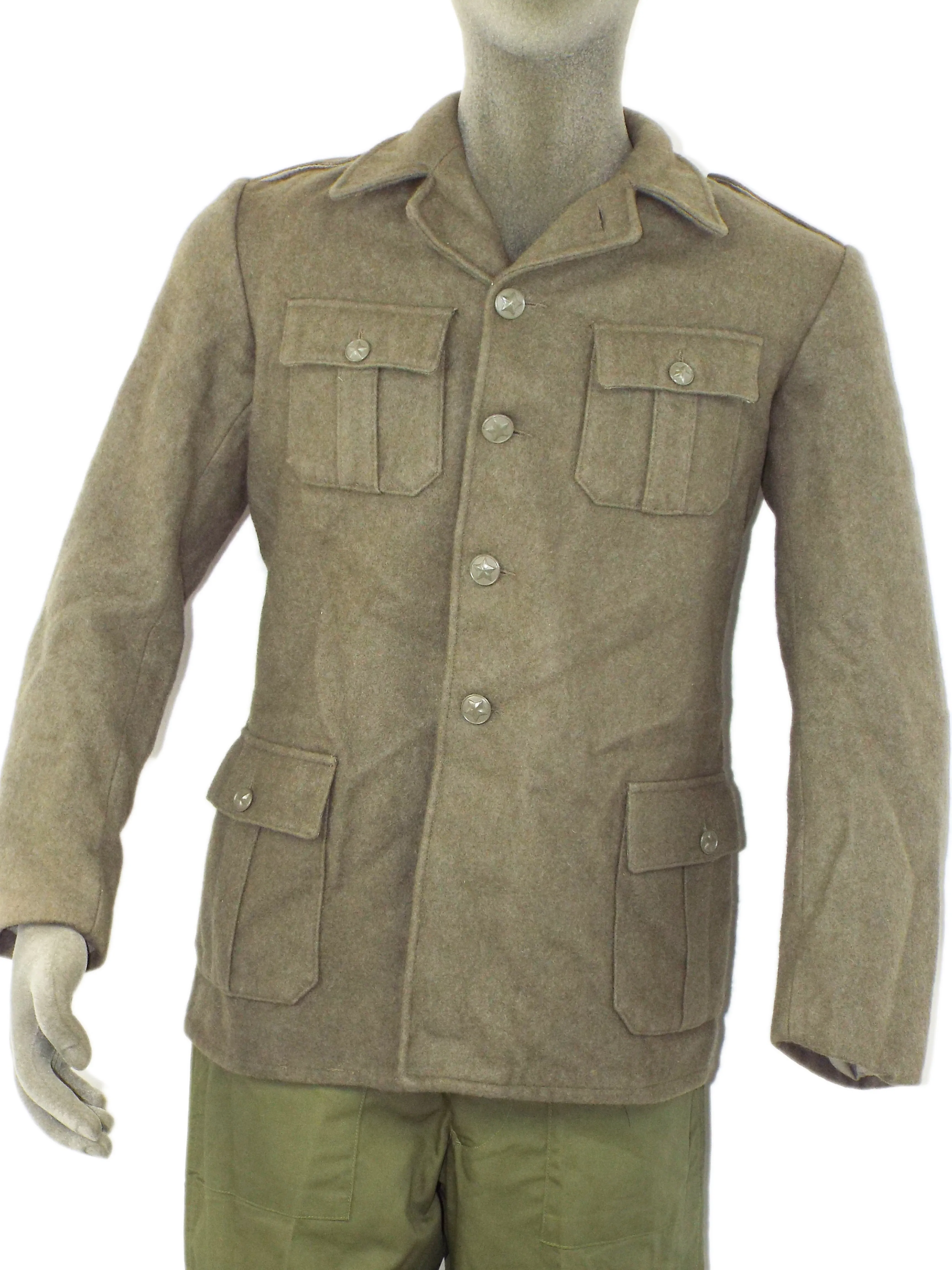 Yugoslavian Military Grey Wool Short Jacket